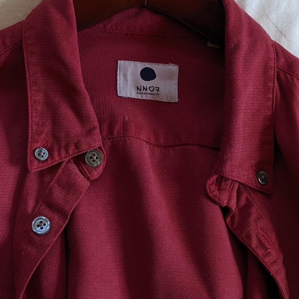 NN07 Falke Button-Down Collar Tencel Shirt